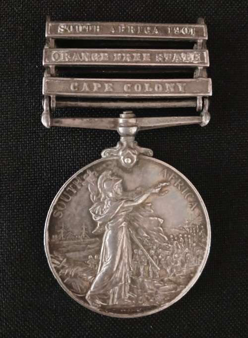 Boer War -  QSA Medal Awarded To:  202 PTE C.D. HUMPHREYS. C.M.S.C     No.63