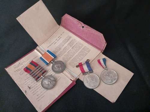 Boer War QSA & BWM Medal Awarded To: 3326 Pte. P. LORD. 14/Hrs.        No.62