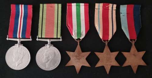 British WWII Royal Marines Medal Group To: PLY X101891 MNE. F.J. HUMPHREY. R.M.  No.25