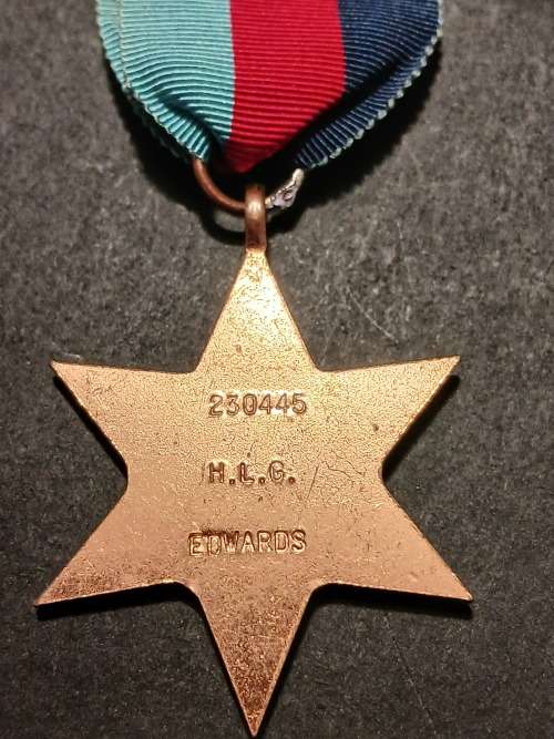WW2 Medal Group Awarded To:  230445 H.L/G. EDWARDS                   No.29