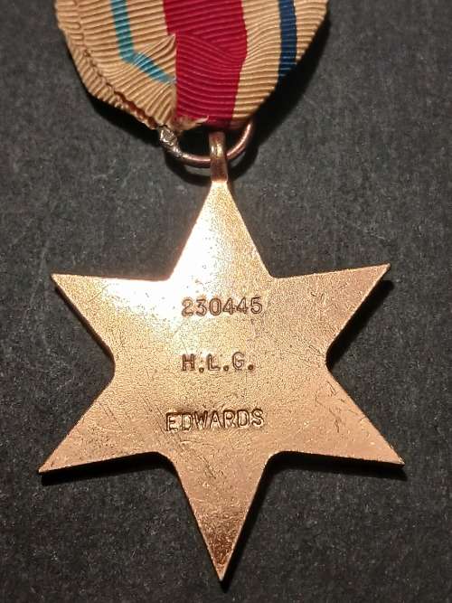 WW2 Medal Group Awarded To:  230445 H.L/G. EDWARDS                   No.29