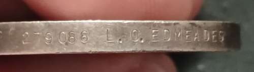 WW1 / WW2 Medal Group Awarded To: PTE. L.O. EDMEADES, RAND RFLS.          No.33