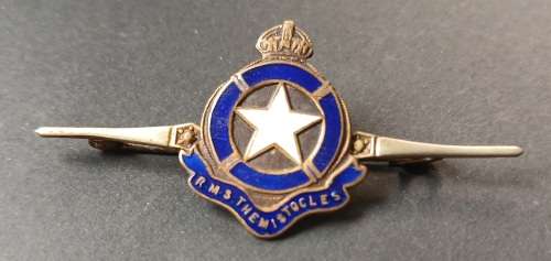 Themistocles Steam Ocean Liner 1910 Brooch      Size: 55 x 25 mm                  M14