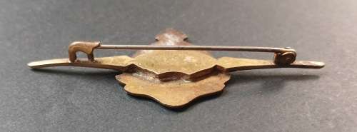 Themistocles Steam Ocean Liner 1910 Brooch      Size: 55 x 25 mm                  M14