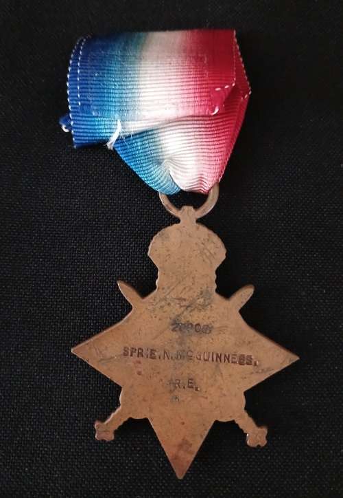 WW1 1914 - 1915 STAR Awarded To: 28905 SPR: E.N. MCGUINNESS. R.E.                    M29