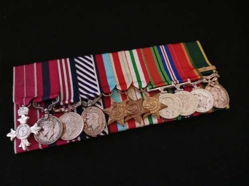 WW2 Miniature Medal Group  ( Eleven Medals See Photo`s )                 M3