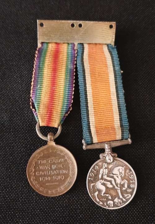 WW1 Miniature Pair  British War Medal & Victory Medal                          M8