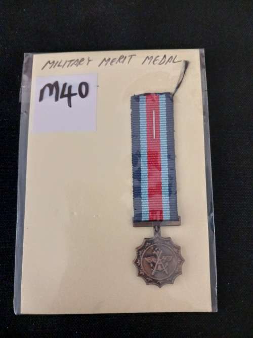 SADF Merit Miniature Medal                     M40