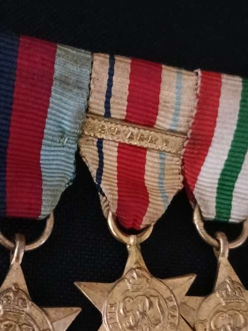 WW2 Miniature Medal Group Africa Star With 8TH Army Clasp                       M19