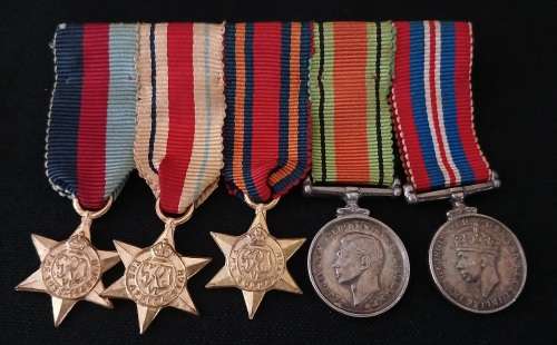 WW2 Miniature Medal Group      ( With Burma Star Miniature )                      M23