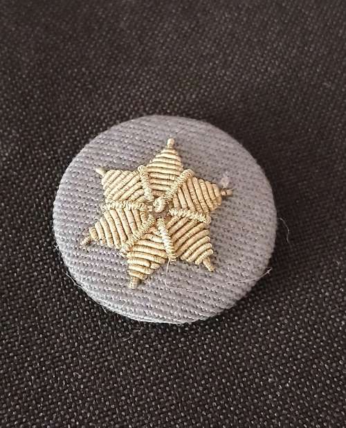 Six Point Star Trade Badge Silver Bullion Wire                     M58