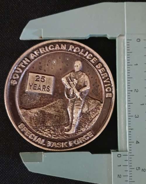 25 YEARS SOUTH AFRICAN POLICE SERVICE SPECIAL TASK FORCE Medallion           O3
