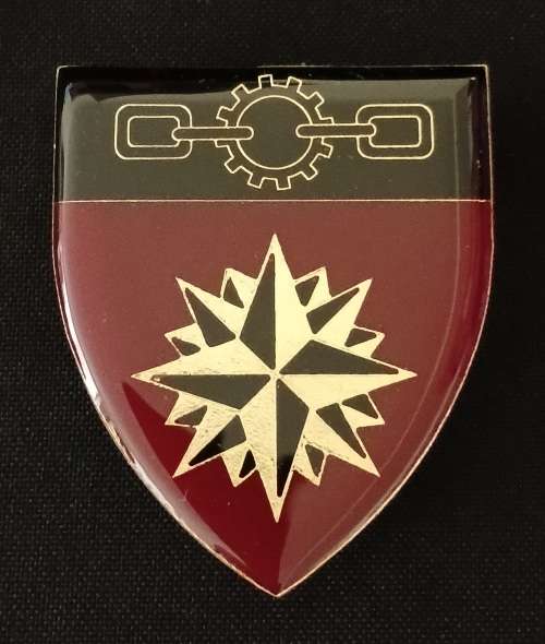 Special Forces Supply Depot  Shoulder Flash  ( Maroon and Black NOT ISSUED )           O36