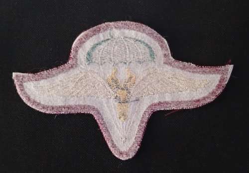 SADF 1 Parachute Battalion Cloth Beret Badge     ( Size 100mm x 64mm )    O49