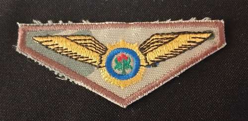 Police Task Force Pilot Wing ( Worn on cammo for police helicopter pilots )     O51