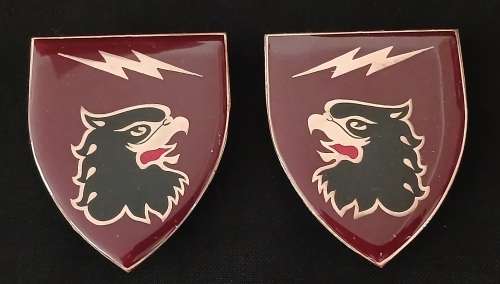 44 Parachute Brigade  Signal Regiment Flash Set Circa.1978-1999                               F8