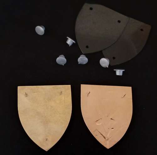 SADF - 1 Parachute Battalion Shoulder Flash Set ( 1st Type ) With Backing             F13
