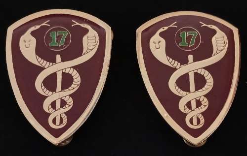 SADF -- SAMS 17 Field Ambulance Unit Shoulder Flash Pair         R5