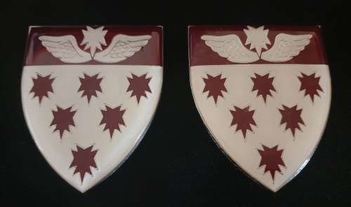 SA ARMY - SADF 7 Medical Group Battalion Shoulder Flash Pair       ` SCARCE `                R16