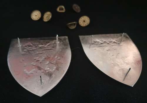 SA ARMY - SADF 7 Medical Group Battalion Shoulder Flash Pair       ` SCARCE `                R16