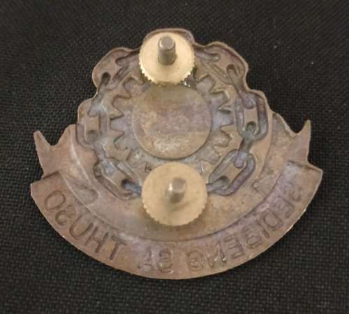 Bophuthatswana Defence Force Logistic Corps Cap Badge                M4