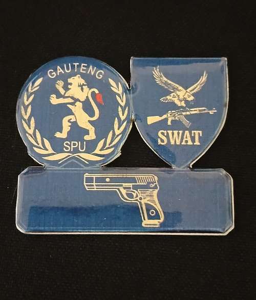 Special Police Unit Gauteng  --- SWAT --- PISTOL Badge                  M9