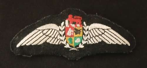 SAAF EMBROIDERED PILOT Wings                              M20