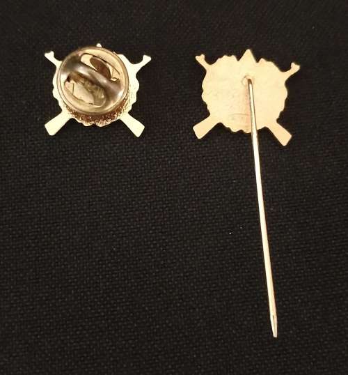 ZVVS SLOVENIJO GOLD HANDS PIN And LAPEL Badges      ` RARE FIND `                      M23