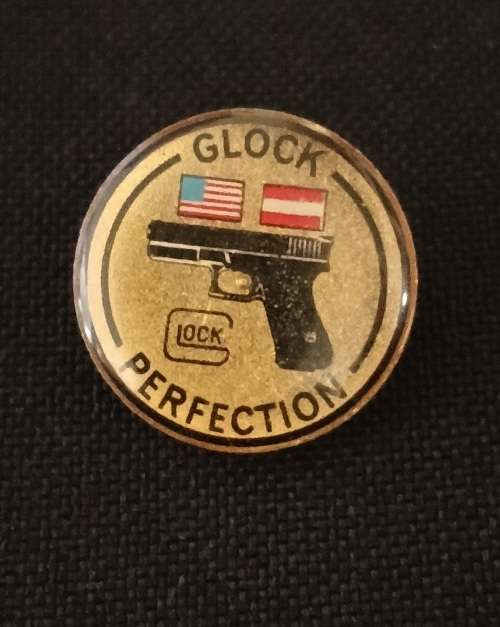Vintage GLOCK Perfection Pistol Gun Hat Pin                              M30