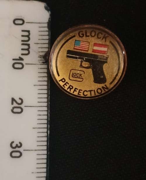 Vintage GLOCK Perfection Pistol Gun Hat Pin                              M30
