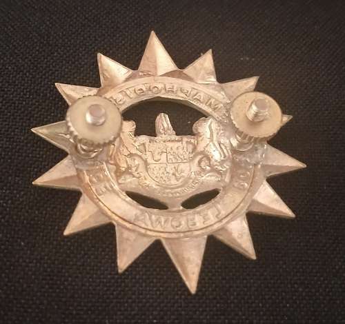 LEBOWA POLICE  CAP BADGE                   F59