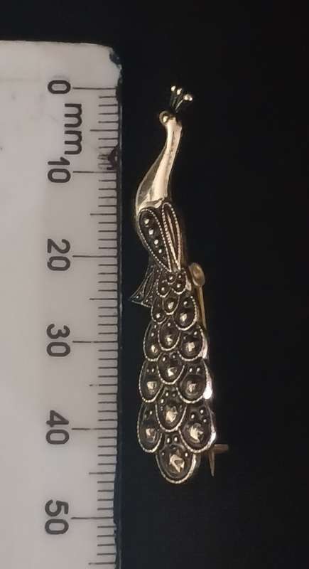 Vintage PEACOCK Brooch                             M31