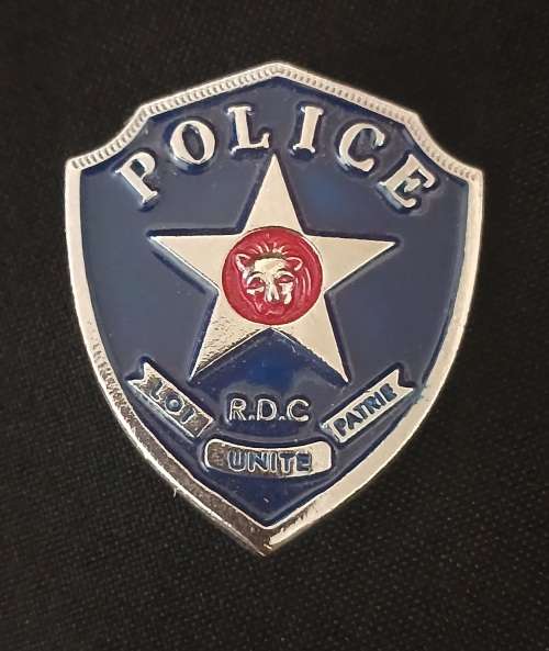 CONGO Police Badge                      M35
