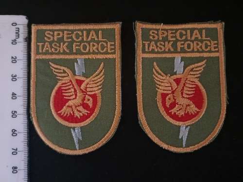 SA Police Special Task Force Unit Cloth Badge Pair                   F88