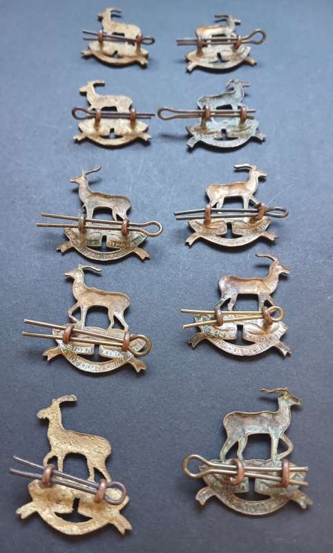 SADF. Pretoria Regiment ( Princess Alice`s Own ) Collar Badges  ( ONE BID FOR THE LOT )   F109