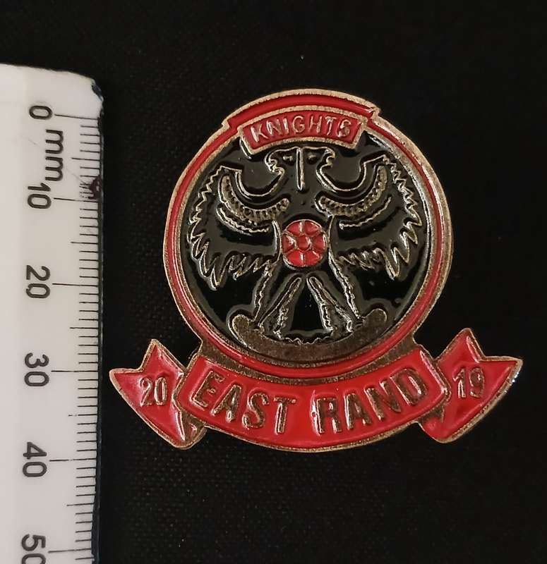 KNIGHTS MOTORCYCLE CLUB EAST RAND 2019 BADGE                   F139