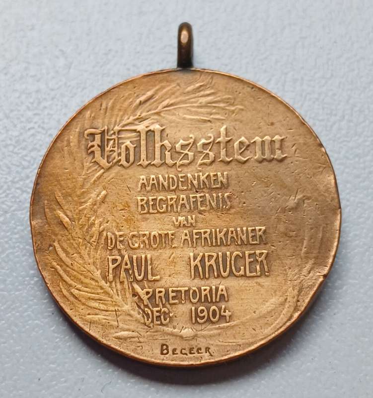 Volksstem  Aandenking Begrafnis Van Grote Afrikaner  PAUL KRUGER Pretoria Dec. 1904    F141
