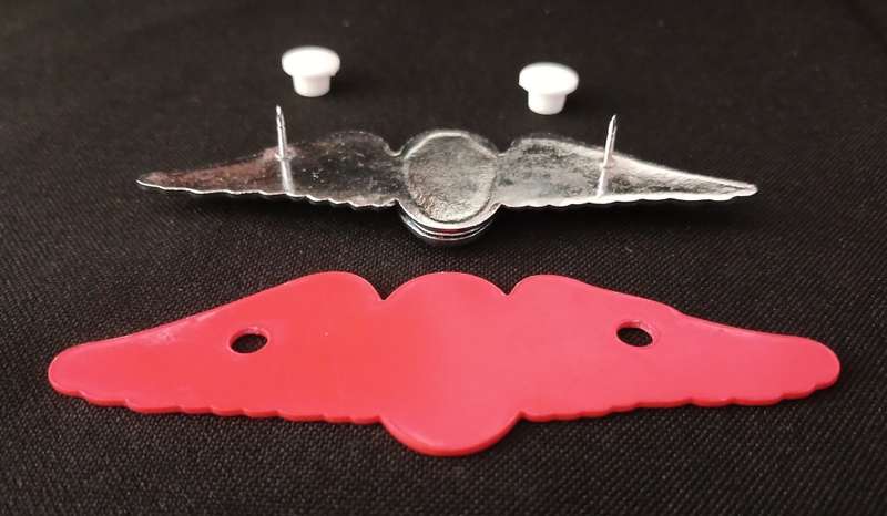 SADF PARACHUTE STATICLINE INSTRUCTOR WING - FULL SIZE  With Backing                       F143
