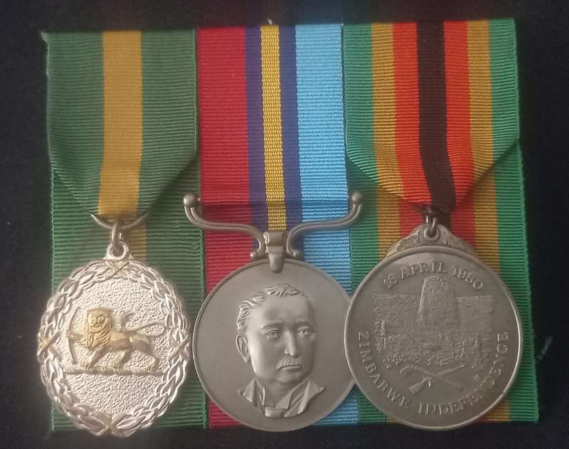 Rhodesian Medal Group Awarded To : 22034 T/SGT STEWART D.J.
