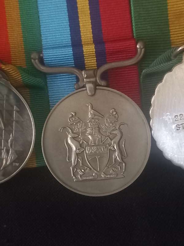 Rhodesian Medal Group Awarded To : 22034 T/SGT STEWART D.J.
