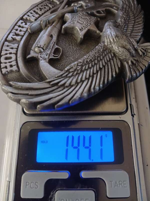 HOW THE WEST WAS WON ------ Metal Belt Buckle   ( Weight 144,1 grams )     F147