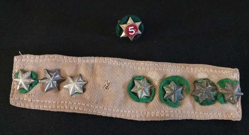 VINTAGE GIRL SCOUTS 6 POINT STAR RANK   1916-1929. ``` RARE FIND ```                     F154