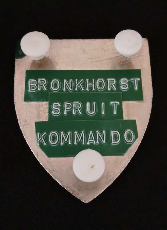 SADF BRONKHORSTSPRUIT COMMANDO SHOULDER FLASH     D76