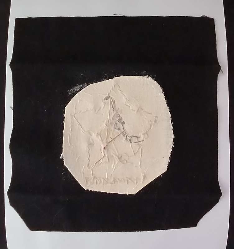 SADF Blazer Badge ( Bullion Wire )  PISTOOLSKIET       Size: 20 x 19 cm             F166