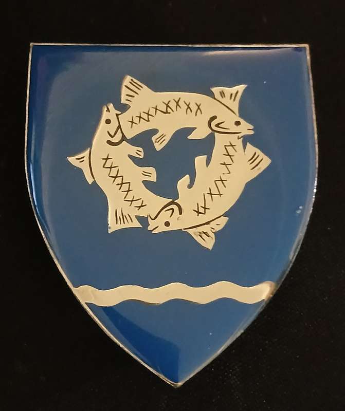 SA ARMY POTCHEFSTROOM COMMANDO ( SILVER ) SHOULDER FLASH                      D95