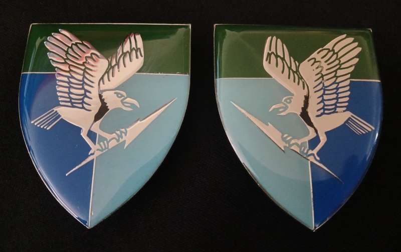 SADF 5 SIGNAL REGIMENT SHOULDER FLASHES                           H16