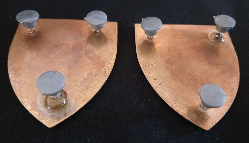 SADF SCHOOL OF SIGNALS SHOULDER FLASHES  ( Note 2 Pins Repaired )           H35
