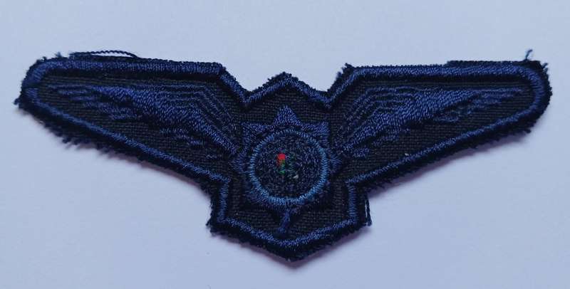 South African Police Cloth Pilot Wings    ( Blue )                  F179