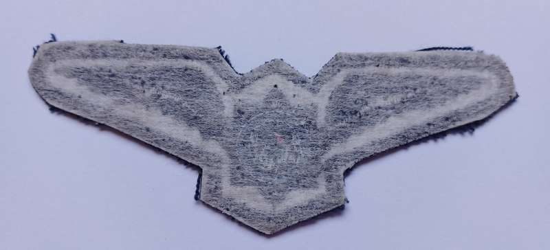 South African Police Cloth Pilot Wings    ( Blue )                  F179
