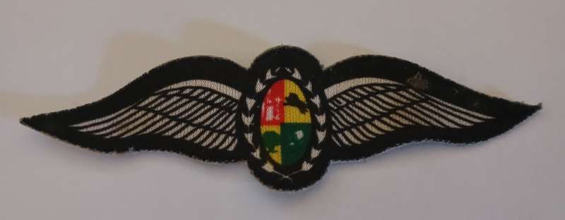 South African Air Force Pilot wings  ```   PRINTED Cloth  ```                  F181